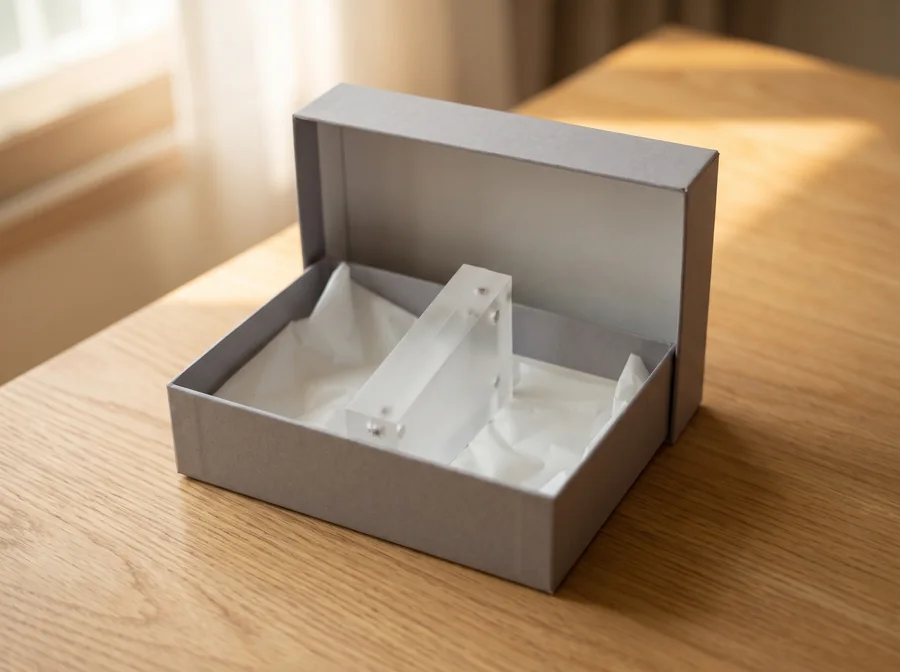 상자에 담긴 추모록 액자